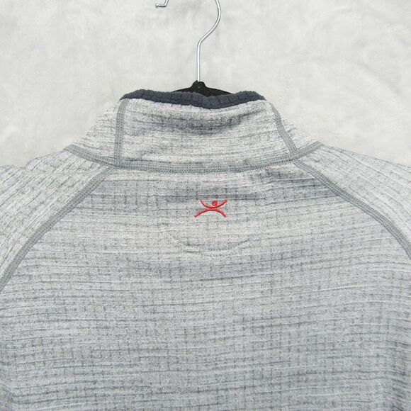 Terramar Sweater Mens Large 3.0 Ecolator Performance 1/4 Zip Shirt Gray - Picture 5 of 15
